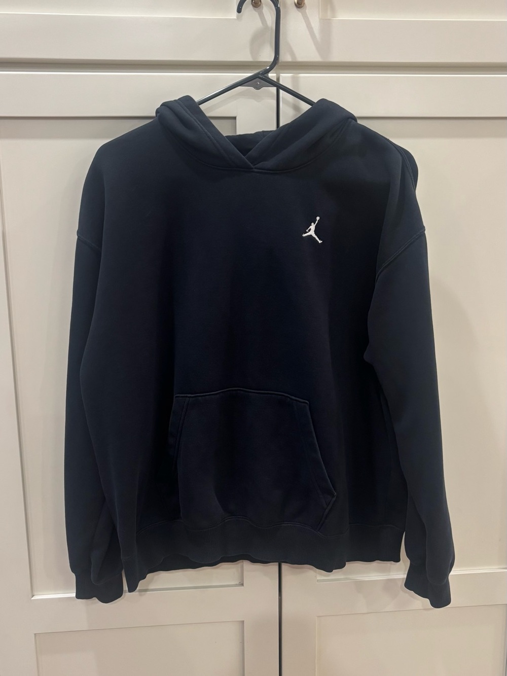 Jordan Black Pullover Hoodie with White Jumpman Logo